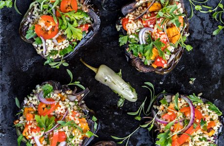 סלט פלפלים ובורגול מרענן