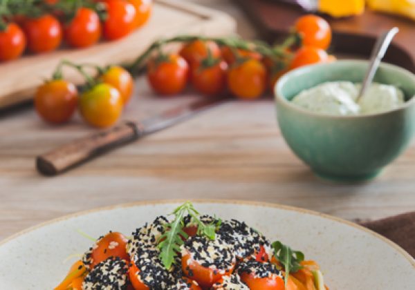 עגבניות שרי ממולאות גבינה